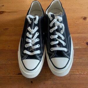 Black and White Canvas Sneakers